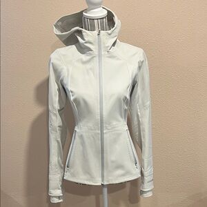 Women's White Hooded Jacket